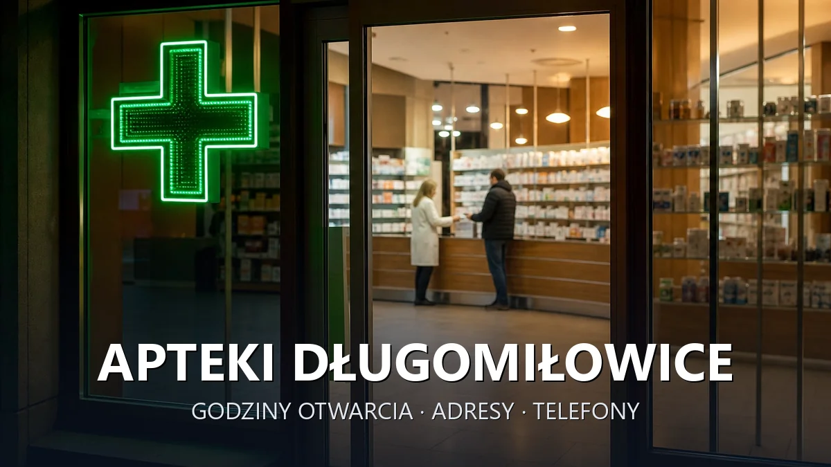 Apteki Długomiłowice, gmina Reńska Wieś, powiat kędzierzyńsko-kozielski - adresy, telefony, godziny otwarcia