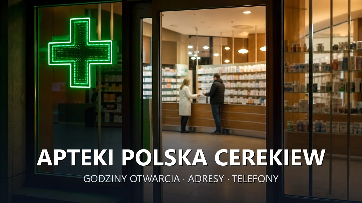 Apteki Polska Cerekiew, powiat kędzierzyńsko-kozielski - adresy, telefony, godziny otwarcia