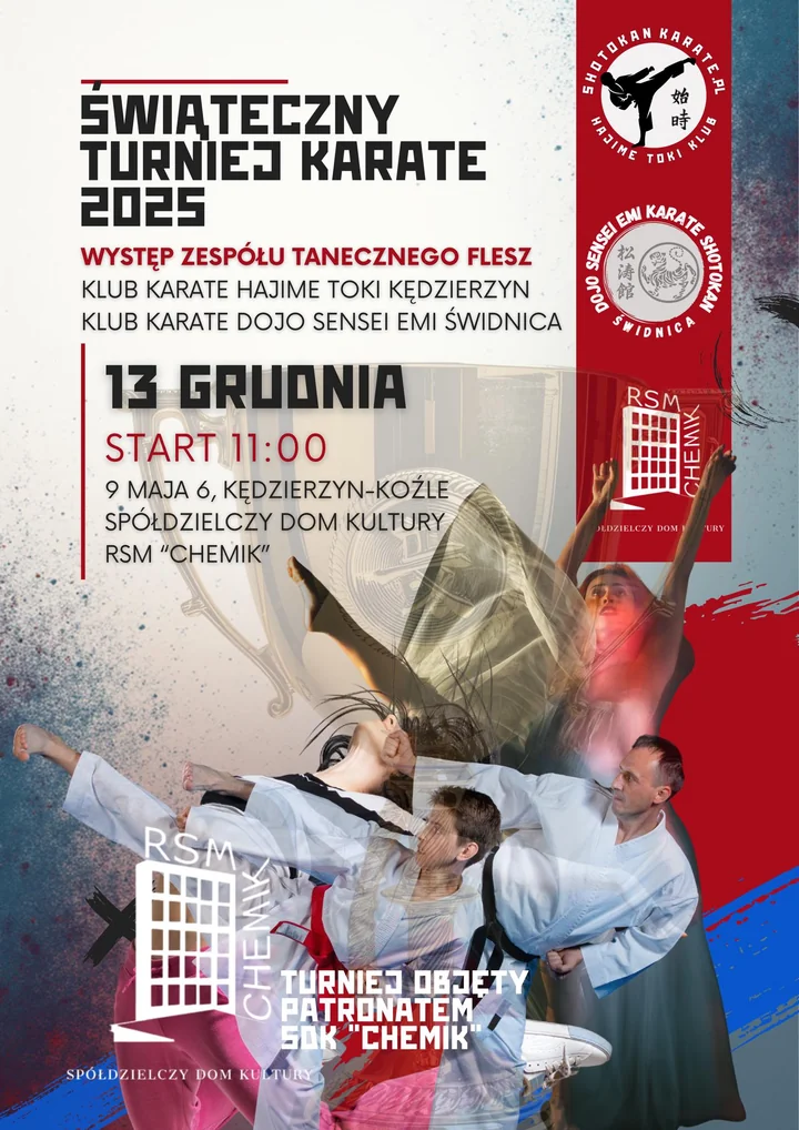 Obraz do artykułu: Świąteczny Turniej Karate 2025 – emocje, duch walki i magia grudnia na jednej macie