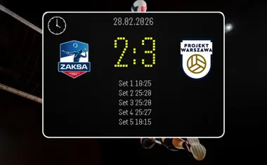 [SIATKÓWKA] ZAKSA Kędzierzyn-Koźle – PGE Projekt Warszawa 2:3 w PlusLidze, 24. kolejka