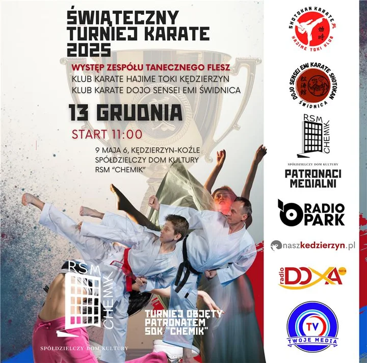 Świąteczny Turniej Karate 2025 – emocje, duch walki i magia grudnia na jednej macie