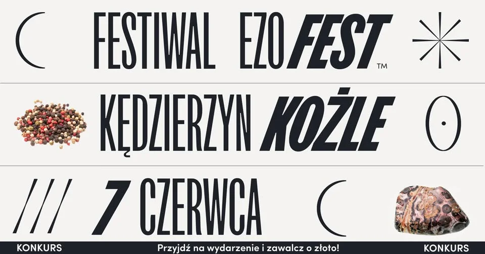 Grafika promocyjna wydarzenia Festiwal Ezoteryki i Medycyny Naturalnej w Kędzierzynie-Koźlu