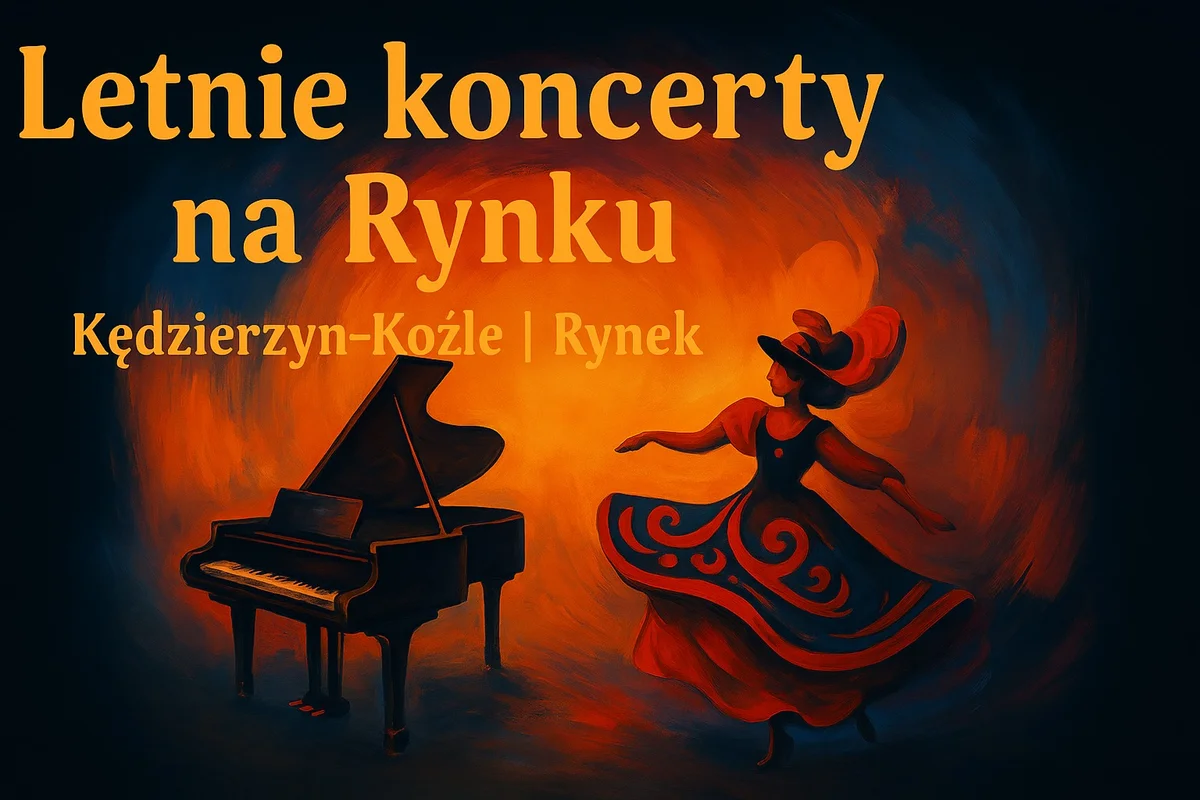 Grafika promocyjna wydarzenia Koncert fortepianowy Marty Plasoty-Bargieł na Rynku Koźle