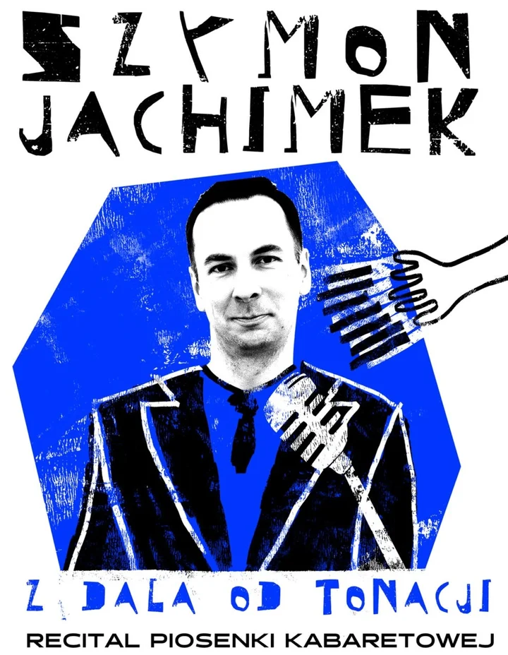 Grafika promocyjna wydarzenia Szymon Jachimek — recital piosenki kabaretowej w Klubie Kameleon