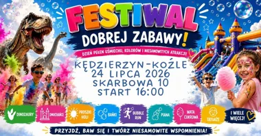 Grafika promocyjna wydarzenia Festiwal Dobrej Zabawy Kędzierzyn-Koźle