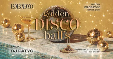 Grafika promocyjna wydarzenia Golden Disco Balls: taneczny powrót