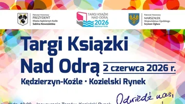 Grafika promocyjna wydarzenia Targi Książki Nad Odrą w Kędzierzynie-Koźlu 2026 – program, goście i atrakcje