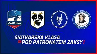 Grafika promocyjna wydarzenia Trening otwarty klasy sportowej ZAKSY Kędzierzyn-Koźle