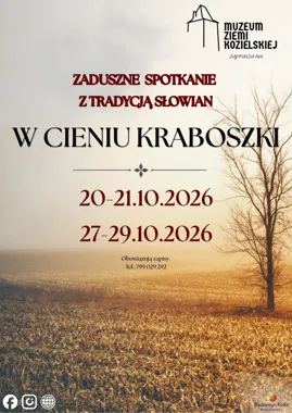 Grafika promocyjna wydarzenia W cieniu kraboszki. Zaduszne spotkanie z tradycją Słowian