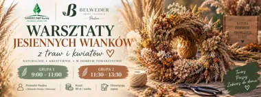 Grafika promocyjna wydarzenia Warsztaty Jesiennych Wianków w GARDEO