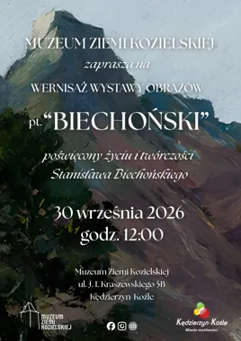 Grafika promocyjna wydarzenia Wernisaż wystawy obrazów „Biechoński”