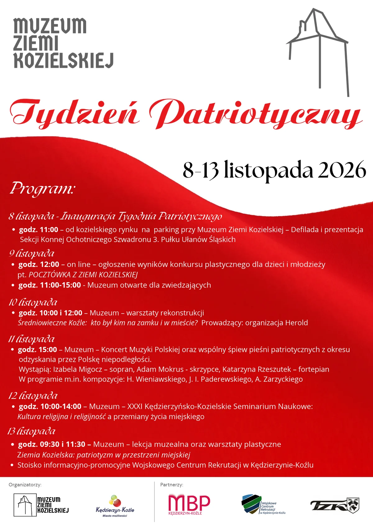 Grafika promocyjna wydarzenia Tydzień Patriotyczny 2026