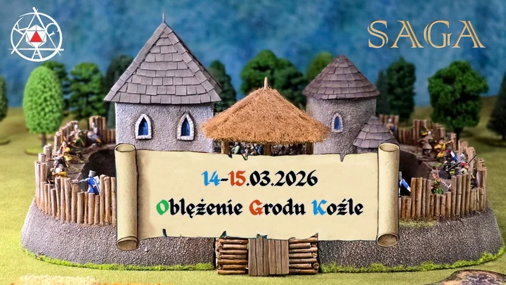 Grafika promocyjna wydarzenia V Kędzierzyńsko-Kozielskie Meeeee-lee — Oblężenie Grodu Koźle
