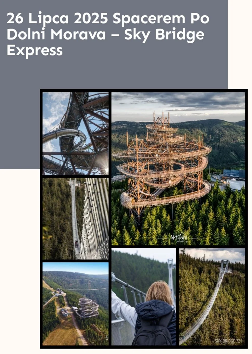 Grafika promocyjna wydarzenia Wycieczka do Dolni Morava z wizytą na Sky Bridge i Sky Walk