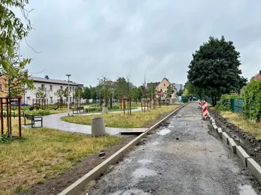 Na Pogorzelcu kończy się zagospodarowanie terenu przy Słowackiego