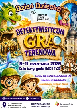 Detektywi na tropie kozielskich legend - gra terenowa, która przeniesie dzieci w czasie