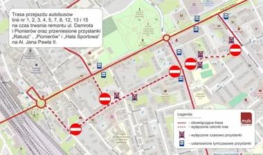 Dziesięć linii autobusowych pojedzie objazdem w Kędzierzynie-Koźlu