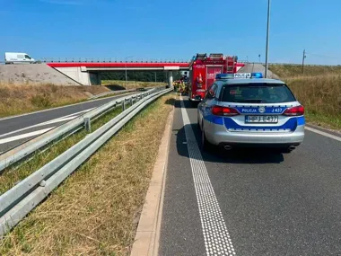 46-latek stracił panowanie podczas wyprzedzania ciężarówki
