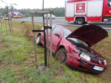 Nadmierna prędkość na łączniku obwodnicy skończyła się zderzeniem w Kędzierzynie-Koźlu