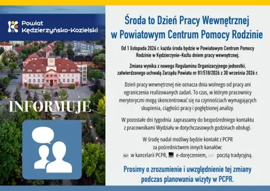 Środy bez bezpośredniej obsługi w PCPR. Dokumenty nadal będzie można składać